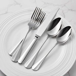 20 pc - Stainless Steel Flatware Set - Fine Silverware Set  (Service for 4)